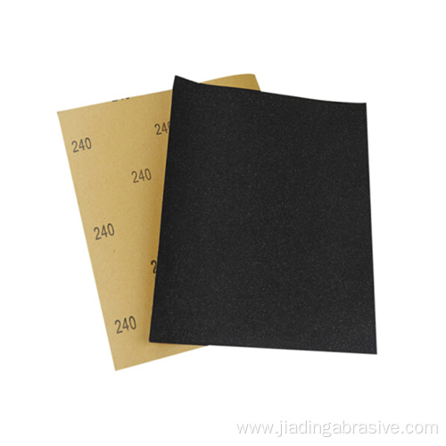 wet sandpaper waterproof sanding sheets 9*11inch black